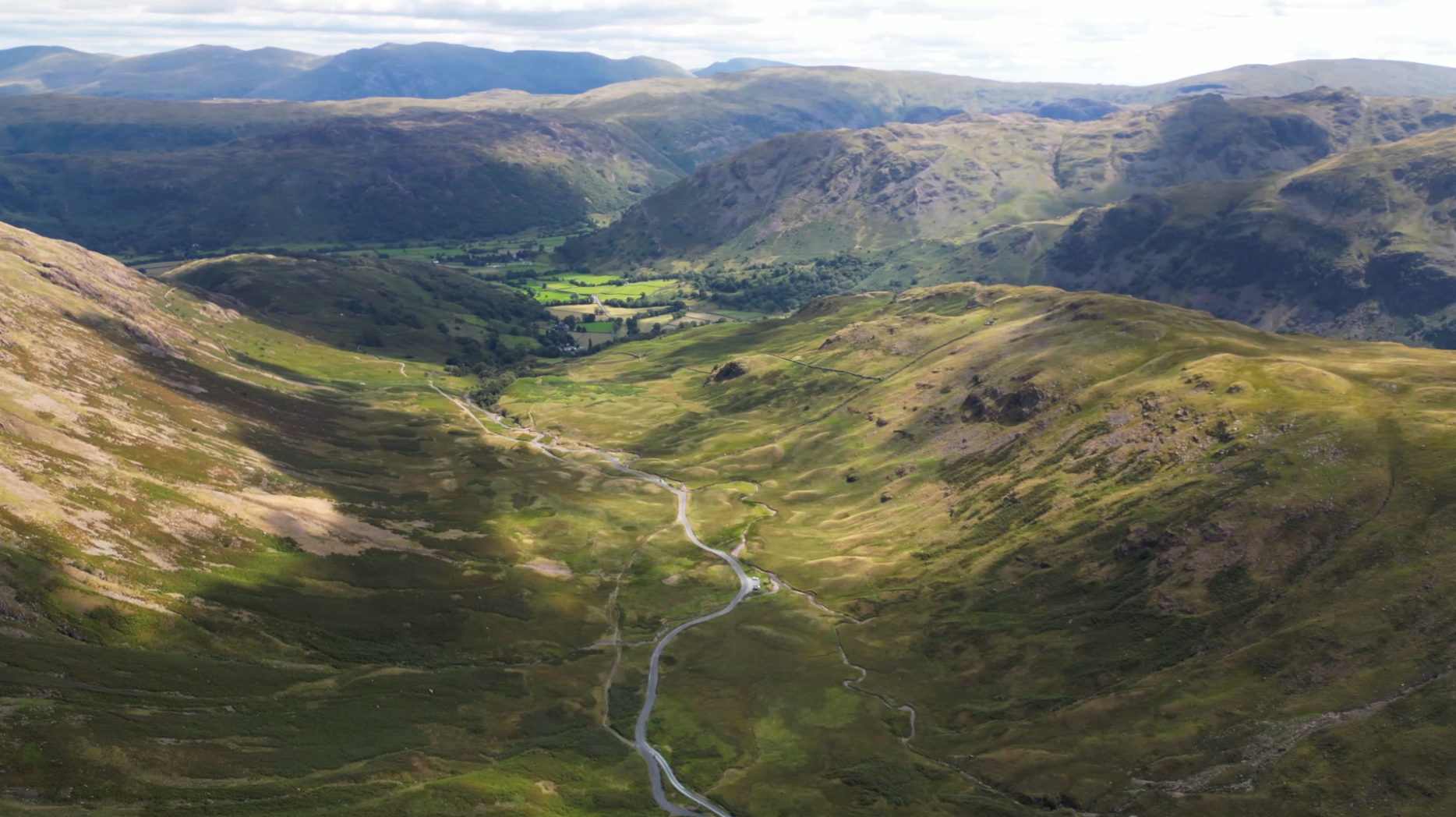 short, rotating video clips of the lake district national park in spring, capturing a range of spring landscapes and heritage